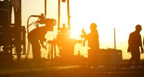 Oil drilling in an oil field. Photo via UTSA.